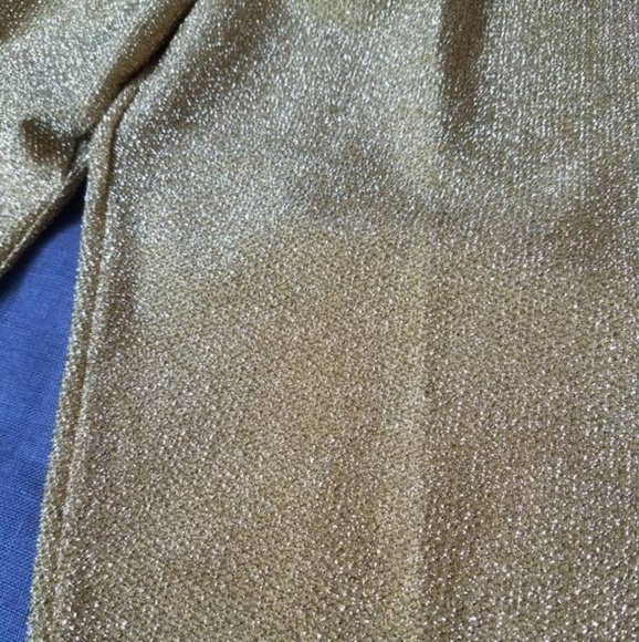 Vintage 1990's deadstock Tripp NYC Gold Glitter  - Picture 4 of 5